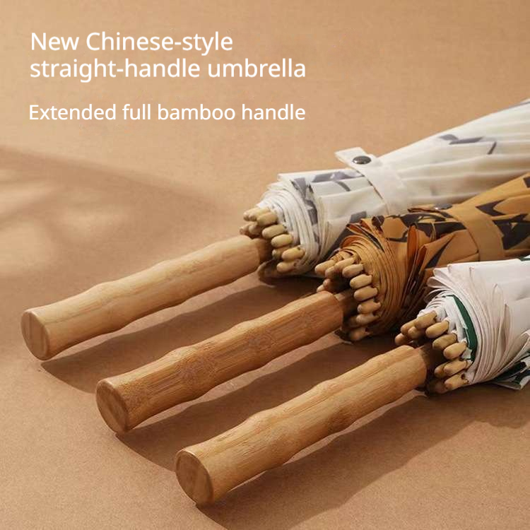 مظلة كبيرة من الخيزران بتصميم  - مراجعة Golf Umbrella Large وسعره