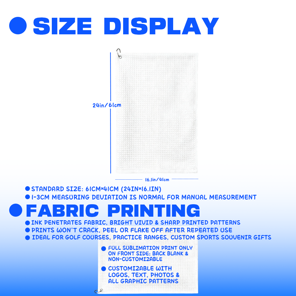 منشفة جولف مخصصة مع إمكانية تح - مراجعة Golf Towel وسعره